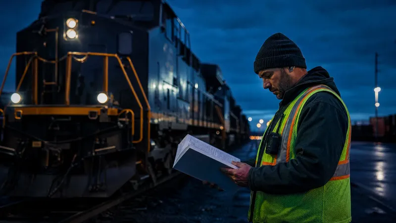 Locomotive operating under the Canadian Rail Operating Rules